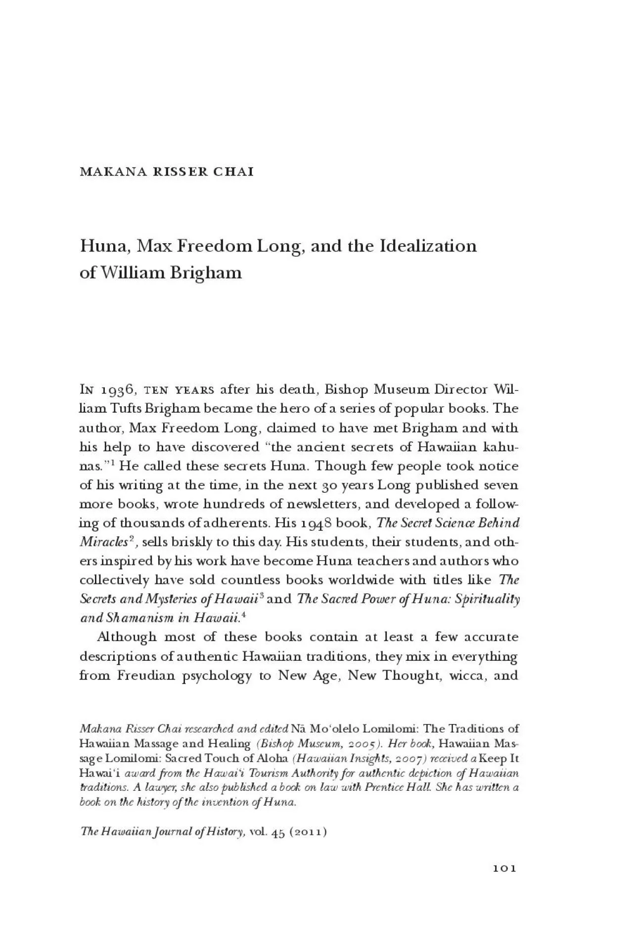 PDF-Makana Risser Chai researched and edited Nā Mo‘olelo Lomilomi: The