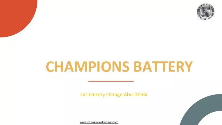 Champions Battery Replacement Service Abu Dhabi