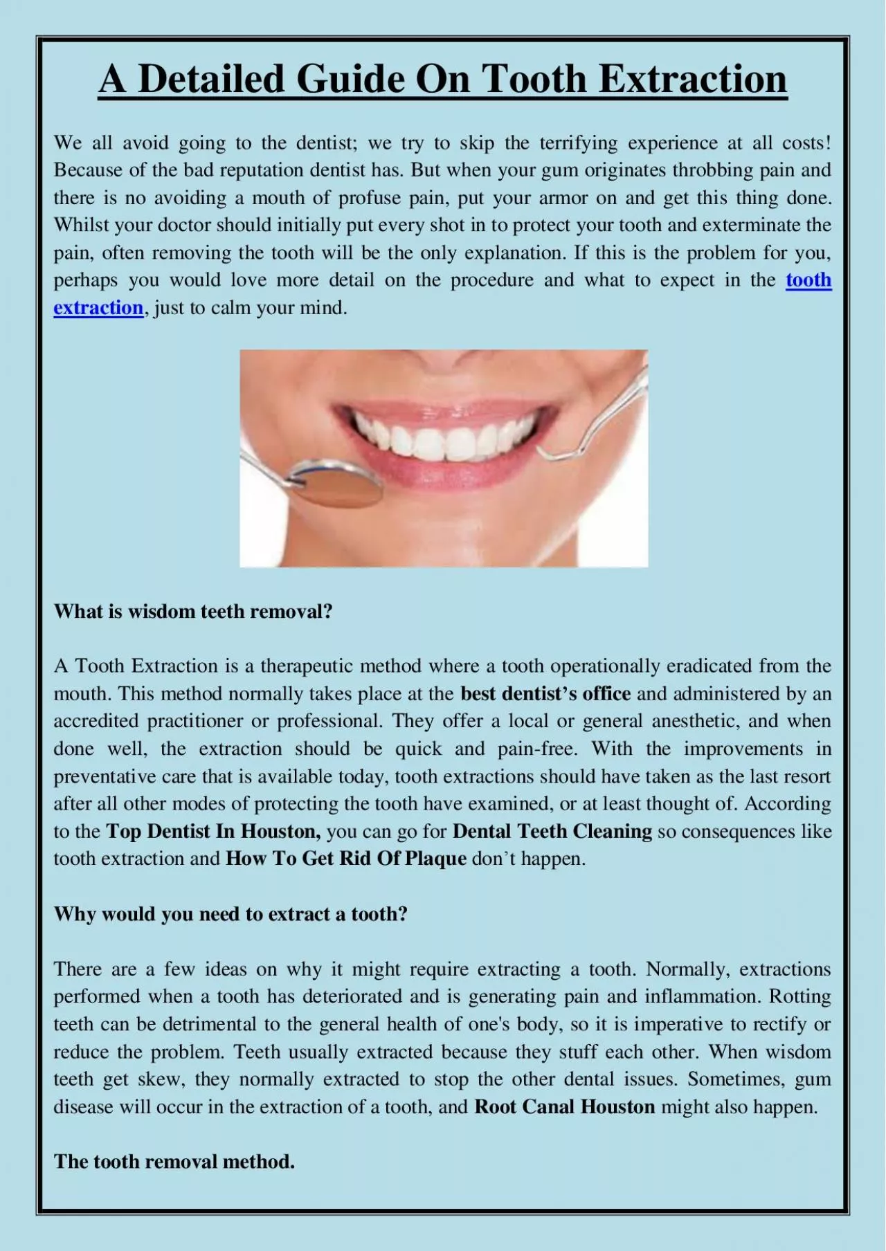 PDF-A Detailed Guide On Tooth Extraction