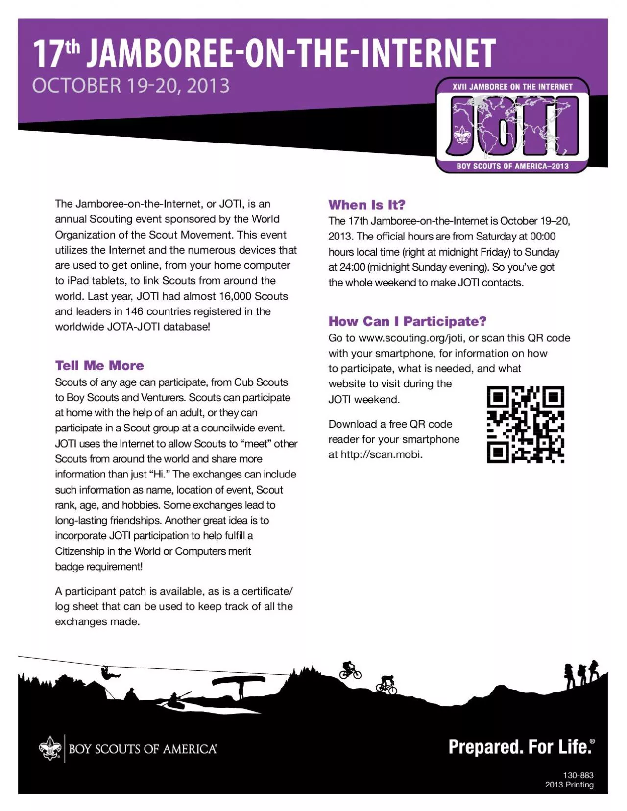 PDF-The Jamboree-on-the-Internet, or JOTI, is an annual Scouting event spo