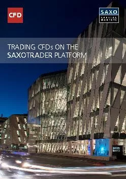 PDF-TRADING CFDs ON THE SAXOTRADER PLATFORM