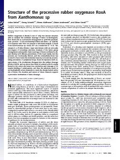 PDF-StructureoftheprocessiverubberoxygenaseRoxA