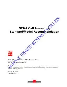 NENA Call Answering