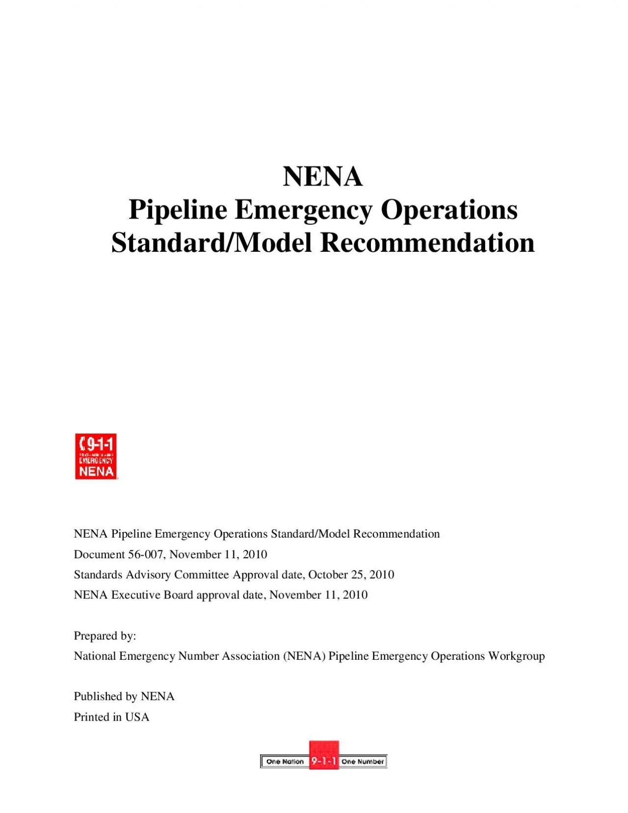 PDF-NENA Pipeline Emergency OperationsDocument 56-007, November 11, 2010 S