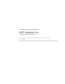 Interim condensed consolidated financial statements ofVOTIetectionInc.