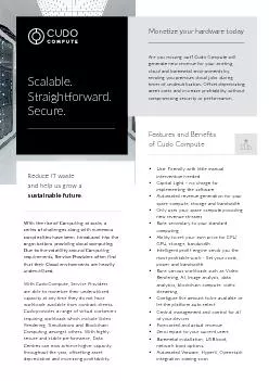 PDF-Scalable. Straigh�orward. Secure.Mone�ze your ha