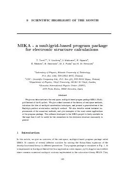 9SCIENTIFICHIGHLIGHTOFTHEMONTHMIKA-amultigrid-basedprogrampackageforel