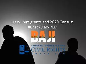 Black Immigrants and 2020 Census: