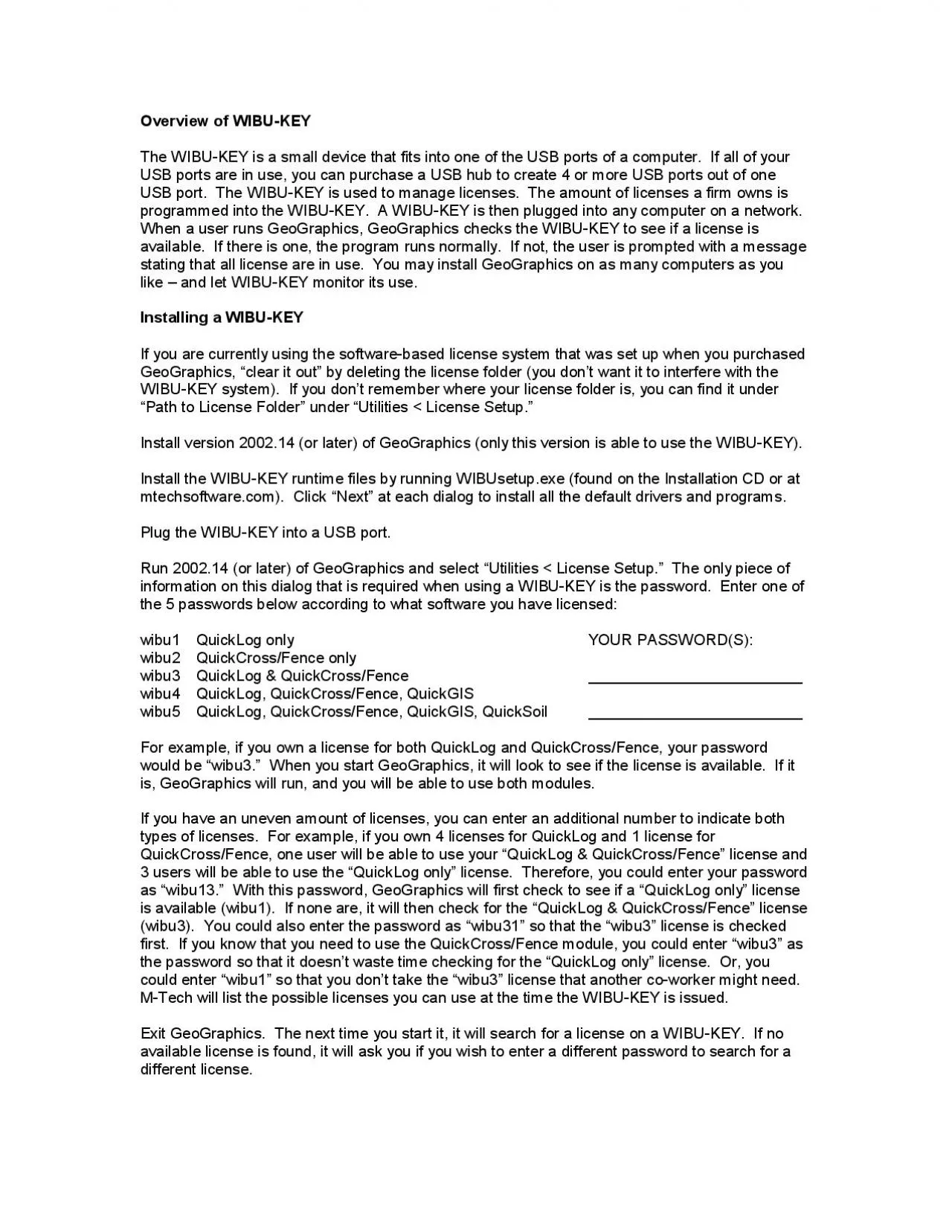 PDF-Overview of WIBU-KEY The WIBU-KEY is a small device that fits into one