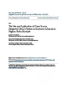 Otunla, A. O. and Akanmu-Adeyemo, E. A. (2010). Library Automation in