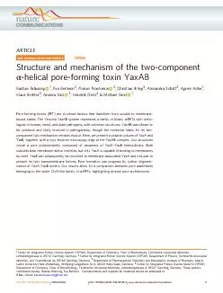 ore-formingtoxins(PFTs)arefoundubiquitouslythroughoutprokaryoticandeuk