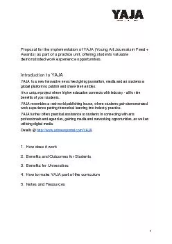 PDF-Proposal for the implementation of YAJA (Young Art Journalism Feed +