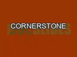 CORNERSTONE