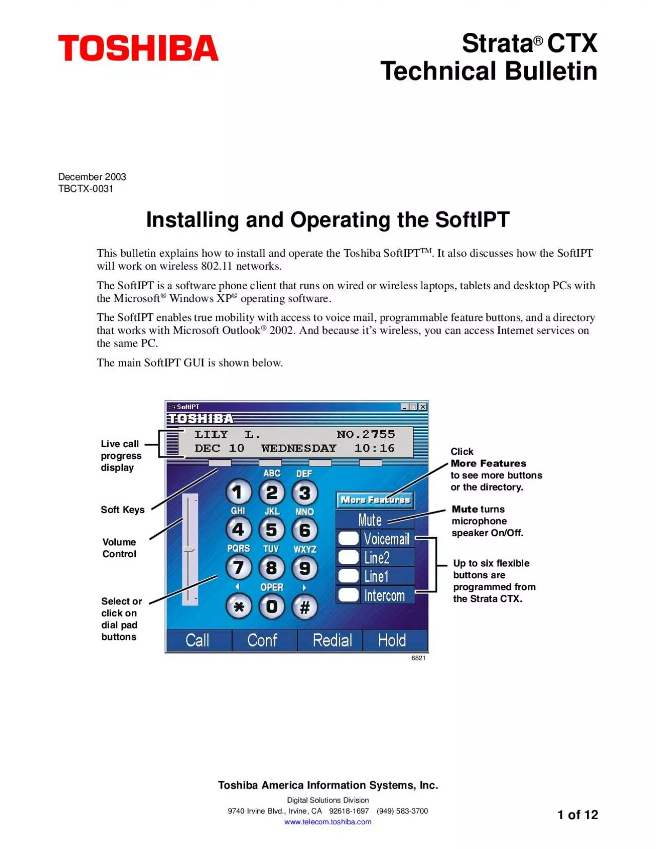 PDF-StrataCTXTechnical BulletinToshiba America Information Systems, Inc.Di