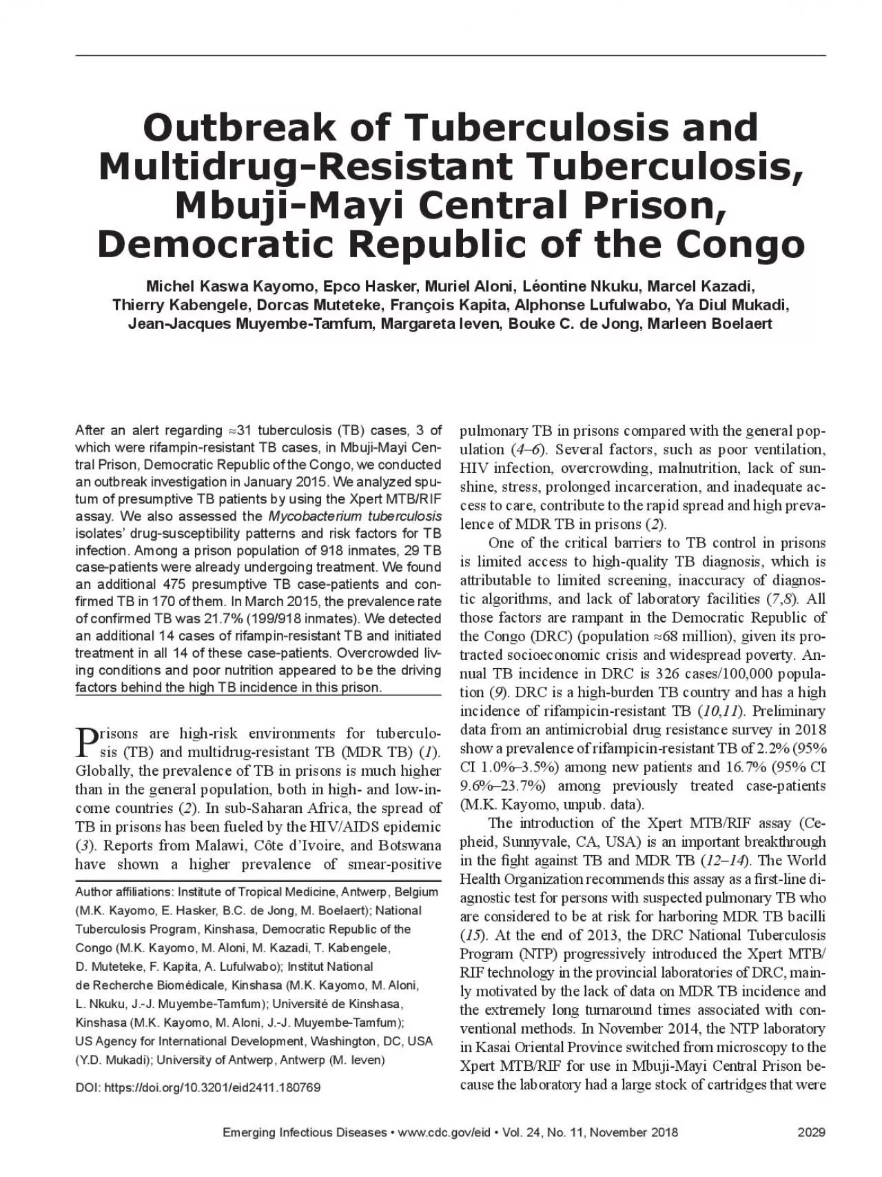 PDF-Emerging Infectious Diseases • www.cdc.gov/eid • Vol. 24, No. 11,