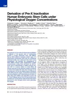 DerivationofPre-XInactivationHumanEmbryonicStemCellsunderPhysiological