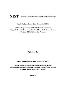 NIST National Institute of Standards and Technology Small Business Inn