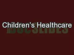 PDF-Children’s Healthcare