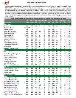 PDF-Calories are per serving based on a Buca Small which serves 3. Bread