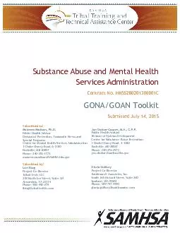 Substance Abuse and Mental HealthServices AdministrationContract No. H