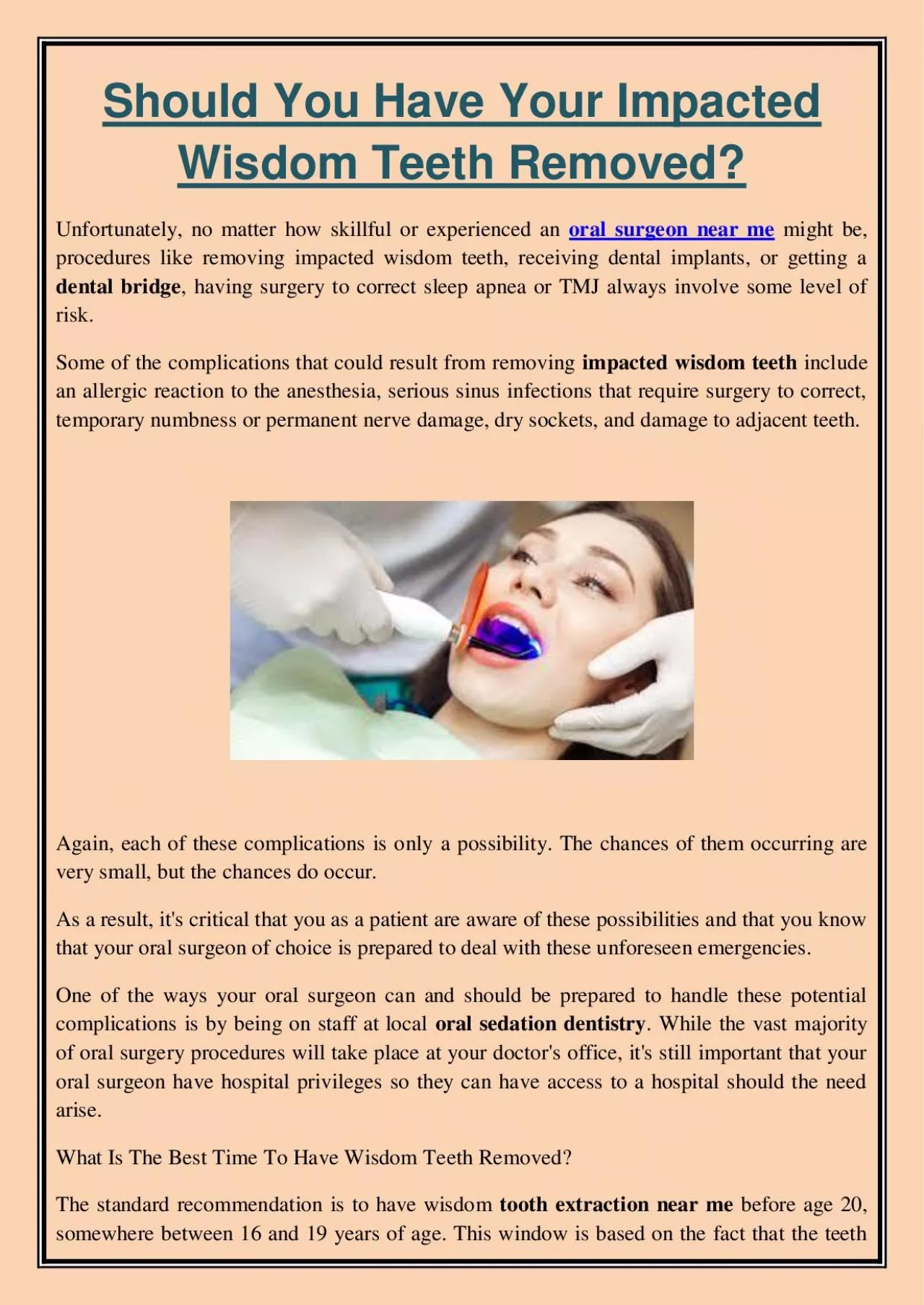 PDF-Should You Have Your Impacted Wisdom Teeth Removed?