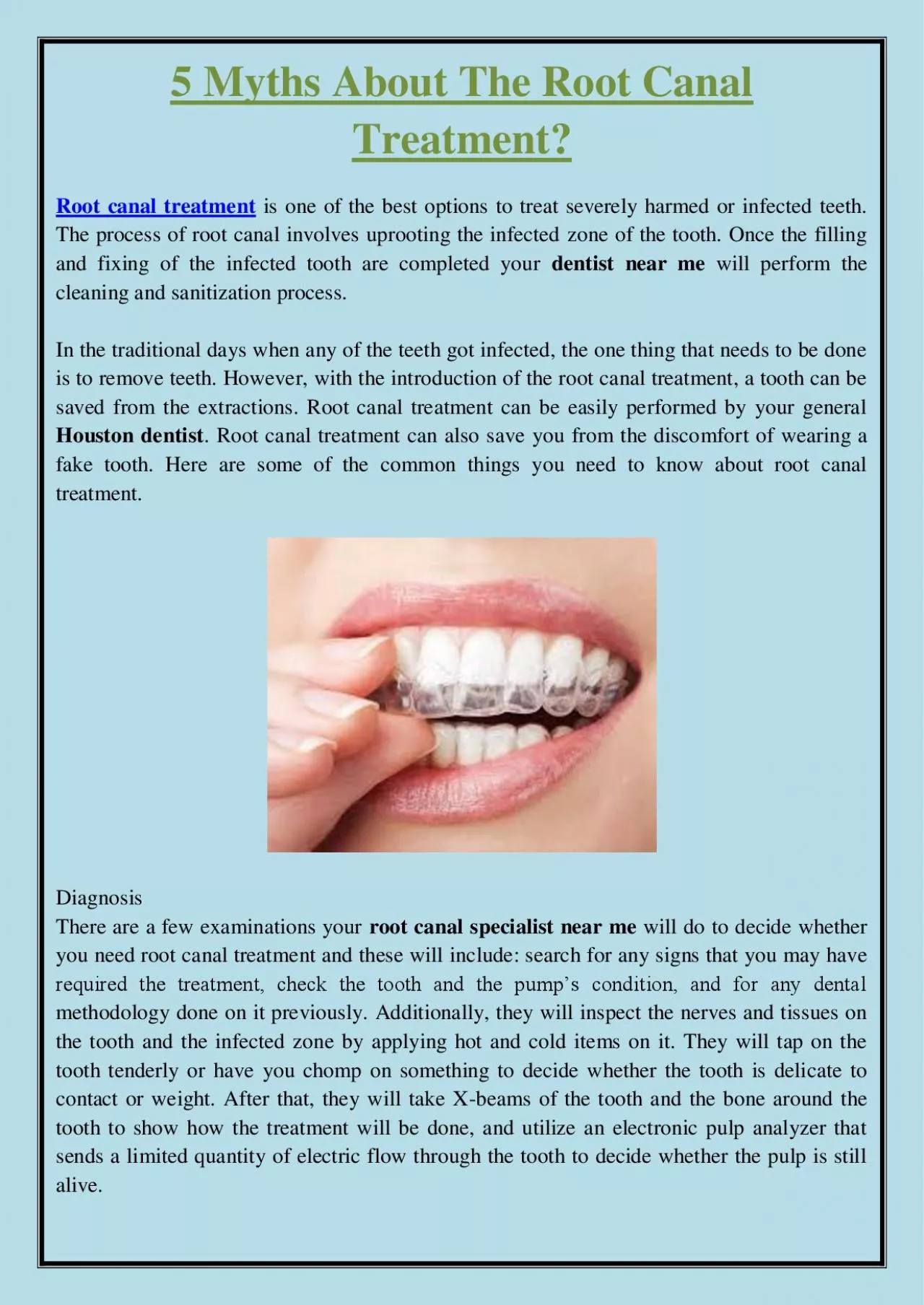 PDF-5 Myths About The Root Canal Treatment?