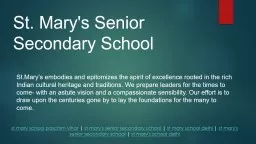 St. Mary\'s Sr. Sec. School | Paschim Vihar | Ezyschooling