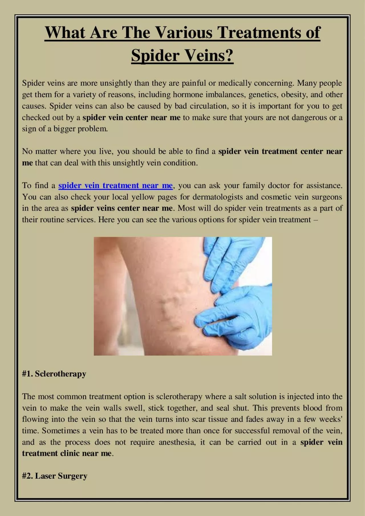 PDF-What Are The Various Treatments of Spider Veins?