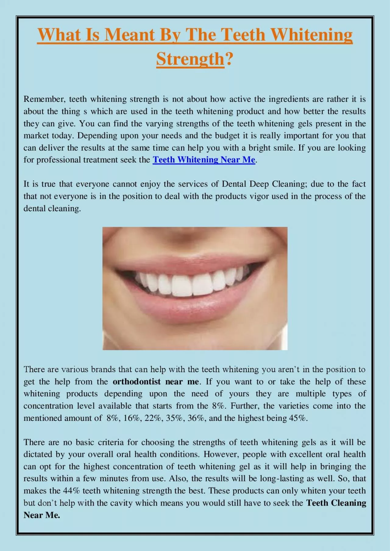 PDF-What Is Meant By The Teeth Whitening Strength?