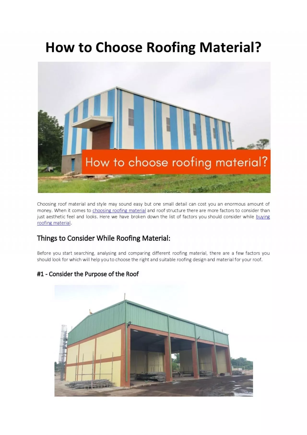 PDF-How to Choose Roofing Material - Bansal Roofing Products Limited