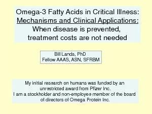 PDF-3 Fatty Acids in Critical Illness: