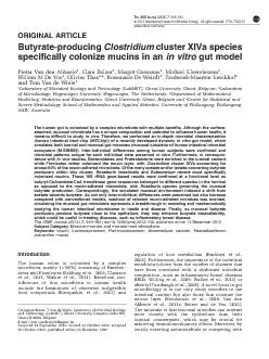 ORIGINALARTICLEButyrate-producingClostridiumclusterXIVaspeciesspecific