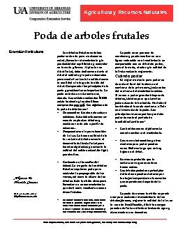 Poda de arboles frutales