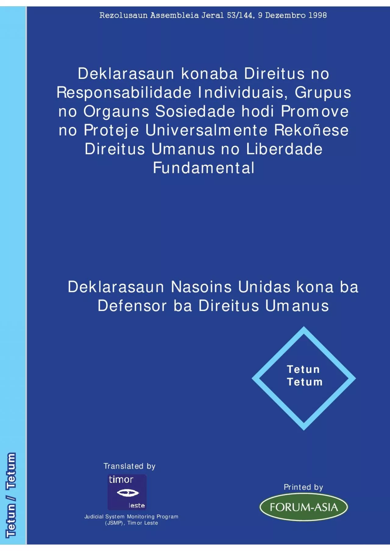 PDF-Deklarasaun konaba Direitus no Responsabilidade Individuais, Grupus no