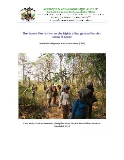 The Expert Mechanism on the Rights of Indigenous People Access to Just