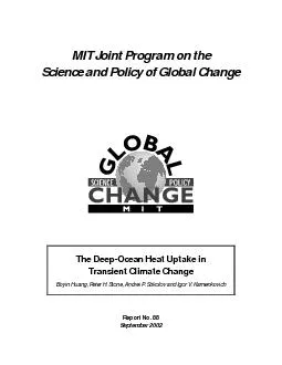 MIT Joint Program on theScience and Policy of Global Change