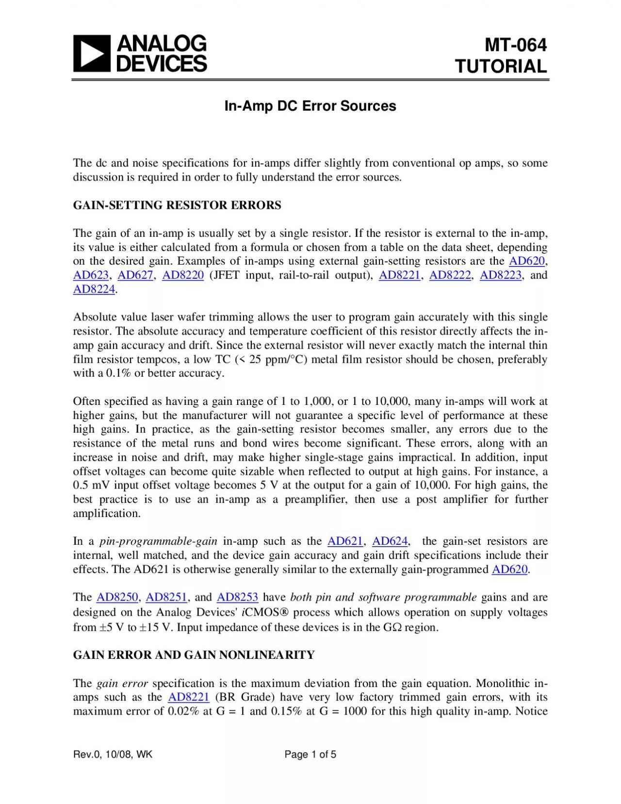 PDF-The dc and noise specifications for in-amps differ slightly from conve