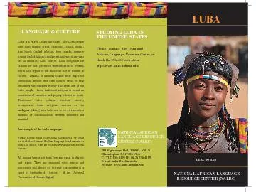 STUDYING LUBA IN THE UNITED STATES