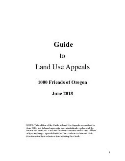 Introduction  Land use decisions made by local governments in Oregon m