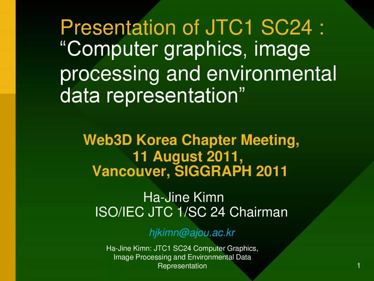 PDF-Jine Kimn: JTC1 SC24 Computer Graphics,