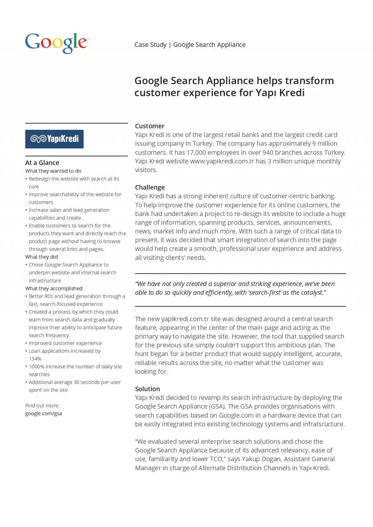 PDF-Case Study | Google Search ApplianceGoogle Search Appliance helps tran