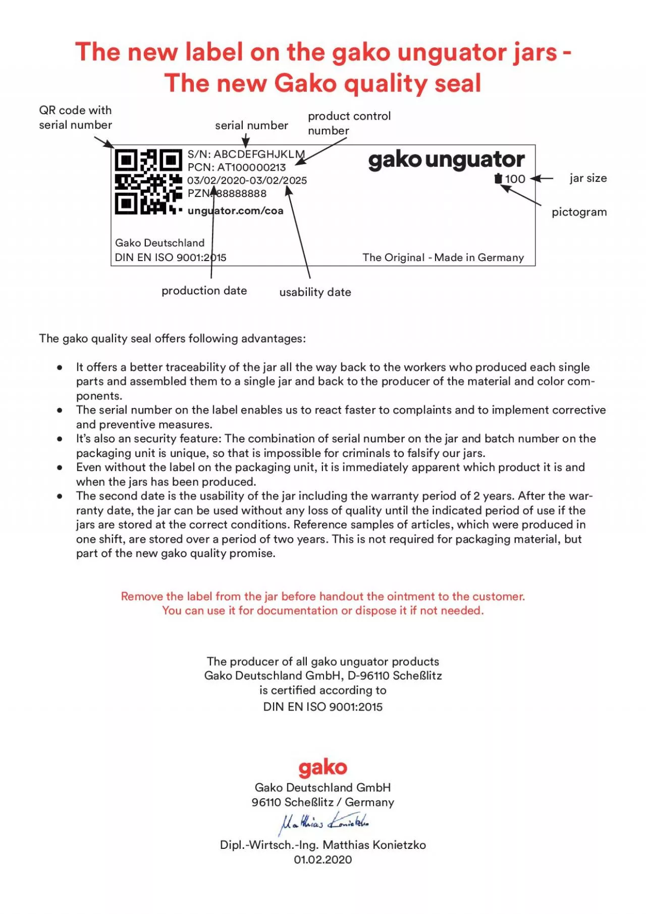 PDF-The gako quality seal oers following advantages: