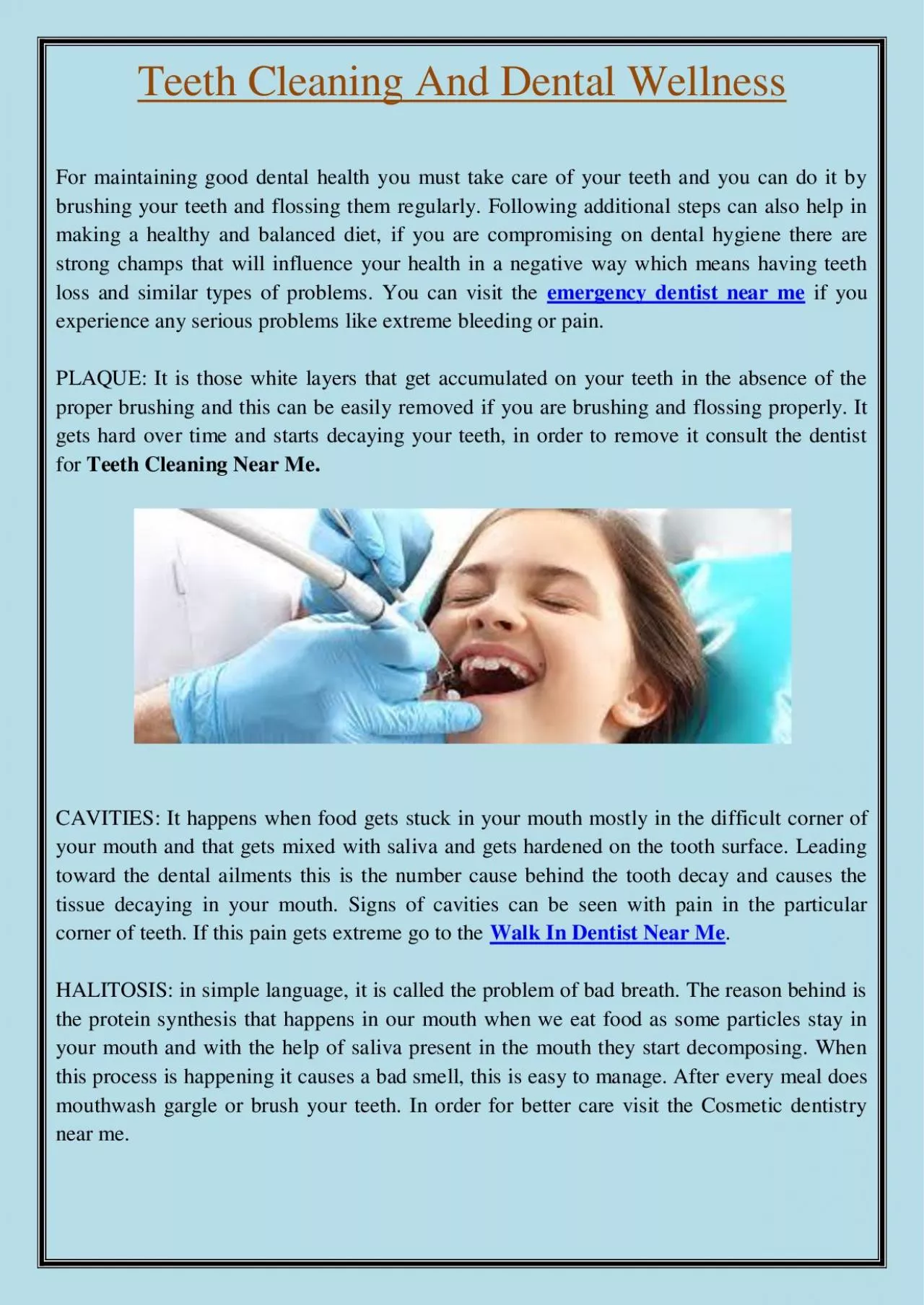 PDF-Teeth Cleaning And Dental Wellness