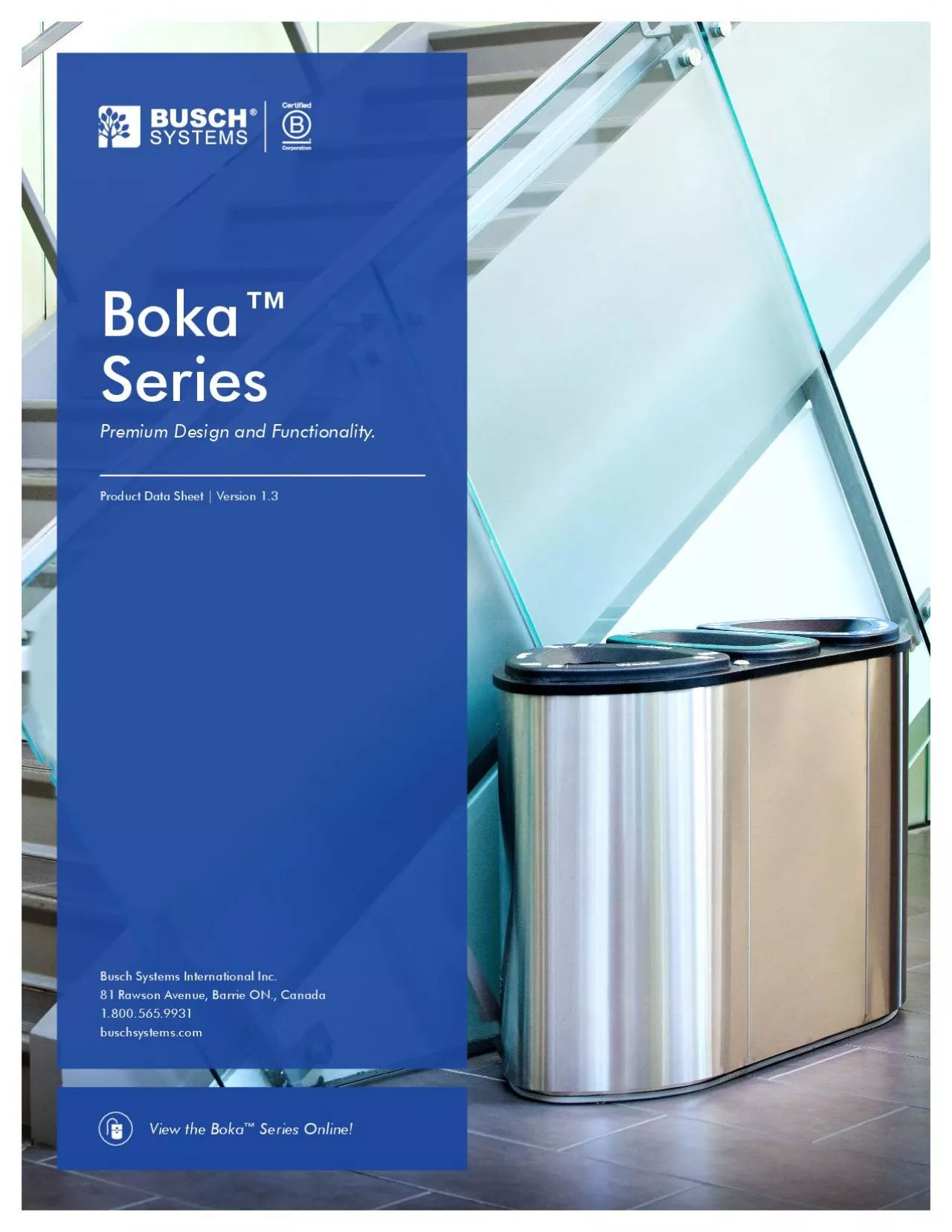 PDF-Boka Series | Product Data Sheet