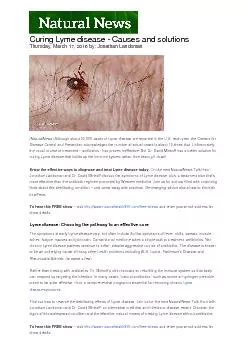Curing Lyme disease - Causes and solutions