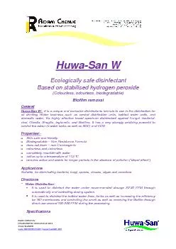 Ecologically safe disinfectant Based on stabilised hydrogen peroxide(C