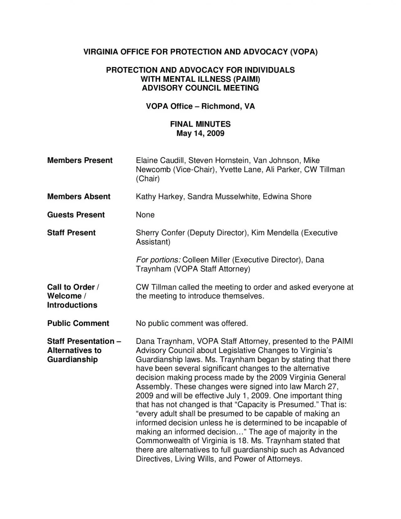 PDF-Decisions Act. Advance Directives protect the person in crisis as it a