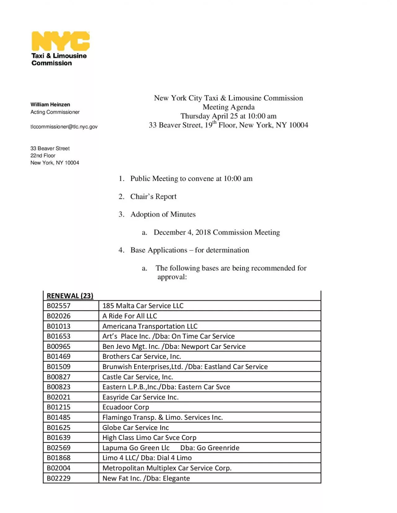 PDF-New York City Taxi & Limousine Commission