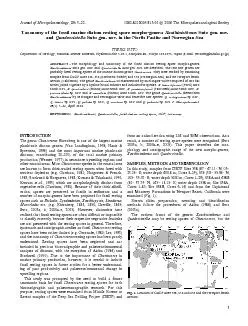 Taxonomyofthefossilmarinediatomrestingsporemorpho-generaSutogen.nov.Su