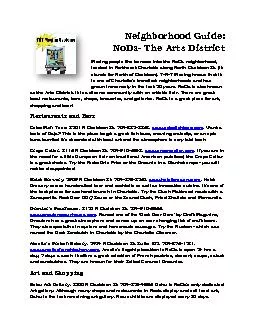Neighborhood Guide: NoDaThe Arts DistrictMoving people like to move in